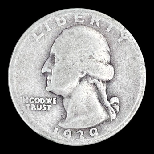 1939-D Washington Silver Quarter