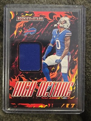 2025 Panini Rookies & Stars High Octane Prime Keon Coleman 4 Color Mem #HOM-KCN