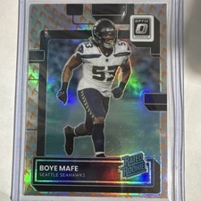 2022 Panini Donruss Optic Prizm Rated Rookie Boye Mafe #263 Seahawks Football