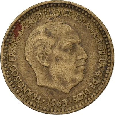 Espagne, Francisco Franco, caudillo, Peseta, 1966, Bronze-Aluminium, TB+, KM:796 - Photo 1/2
