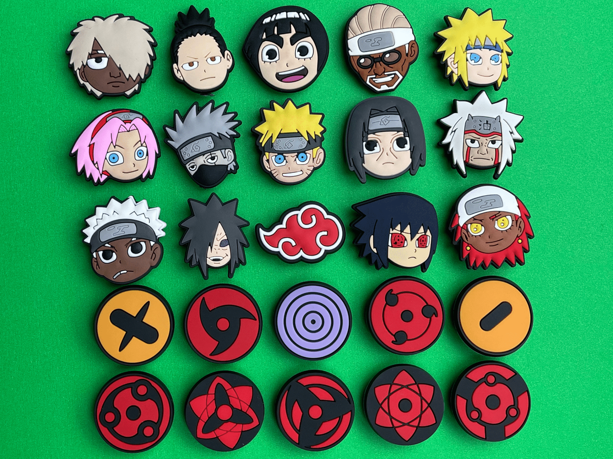 Naruto Inspired Shoe Charms For Crocs Bracelet Shoes Wristband