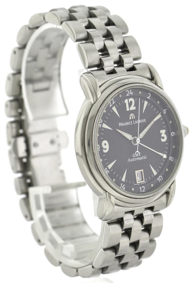 Maurice Lacroix Pontos GMT Automatic Herrenuhr Edelstahl Ref. 10818-1103 2020 - Bild 3 von 4