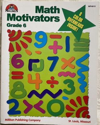 Milliken Math Motivators Grade 6 Workbook Brand New