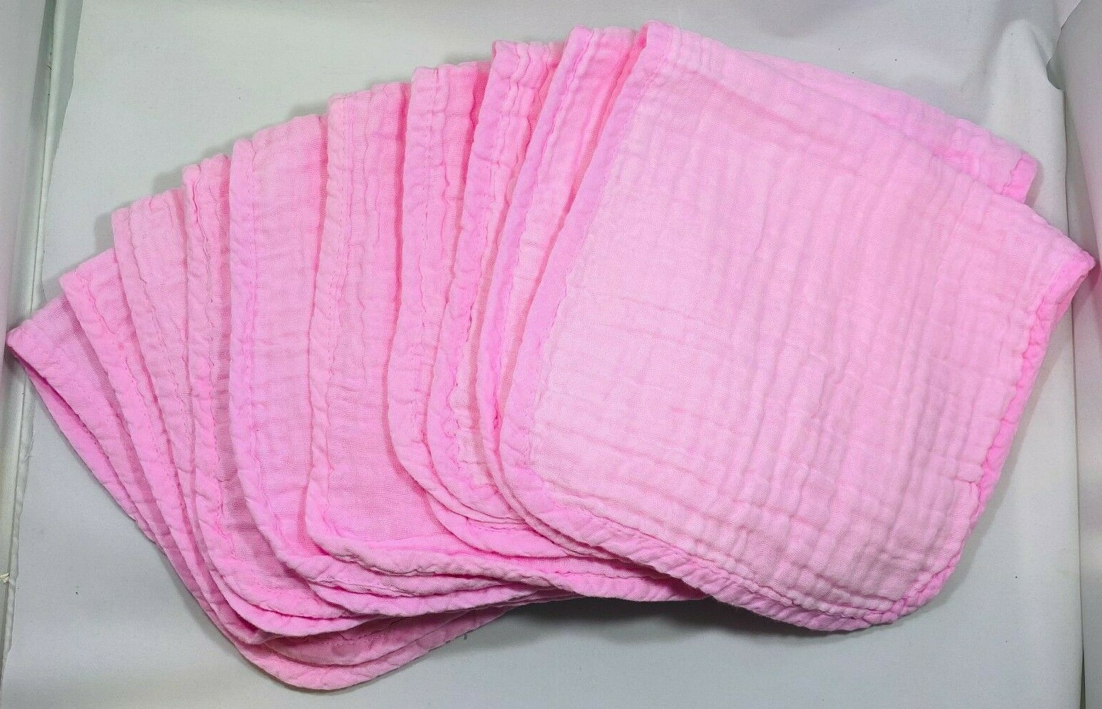 YOOFOSS Muslin Burp Cloths 10 Pack Large 20''X10'' 100 Cotton PINK eBay