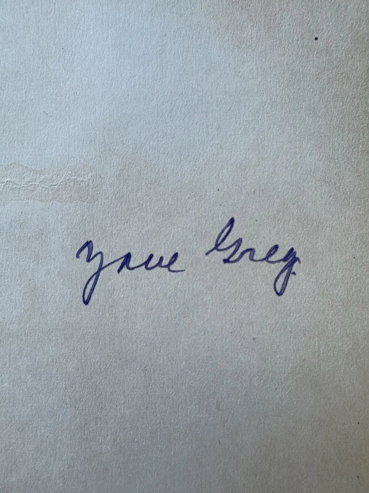 SIGNED Copy of The Vanishing American by Zane Grey 1925 1st Edition Harper Bros. - Image 2 of 4