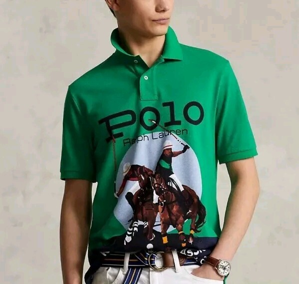 Polo Ralph Lauren Men Classic Vintage Polo Player Horse Graphic