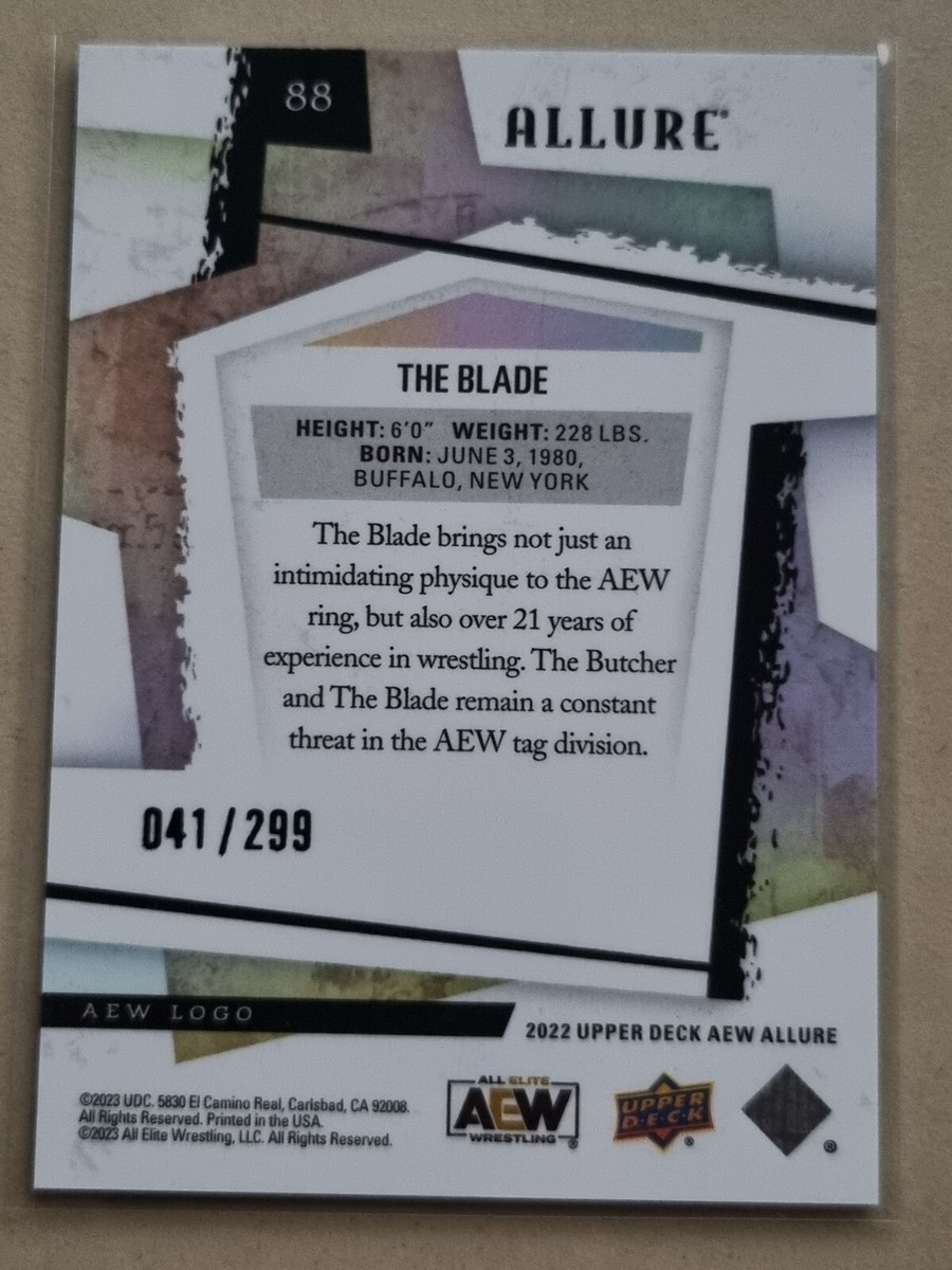 2022 AEW The Blade AEW LOGO /299 ALLURE Trading Card Mint