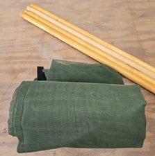 USGI Insect Bar Mosquito Net + 4 Poles Field Military f/ Cot Tent Camping Hiking