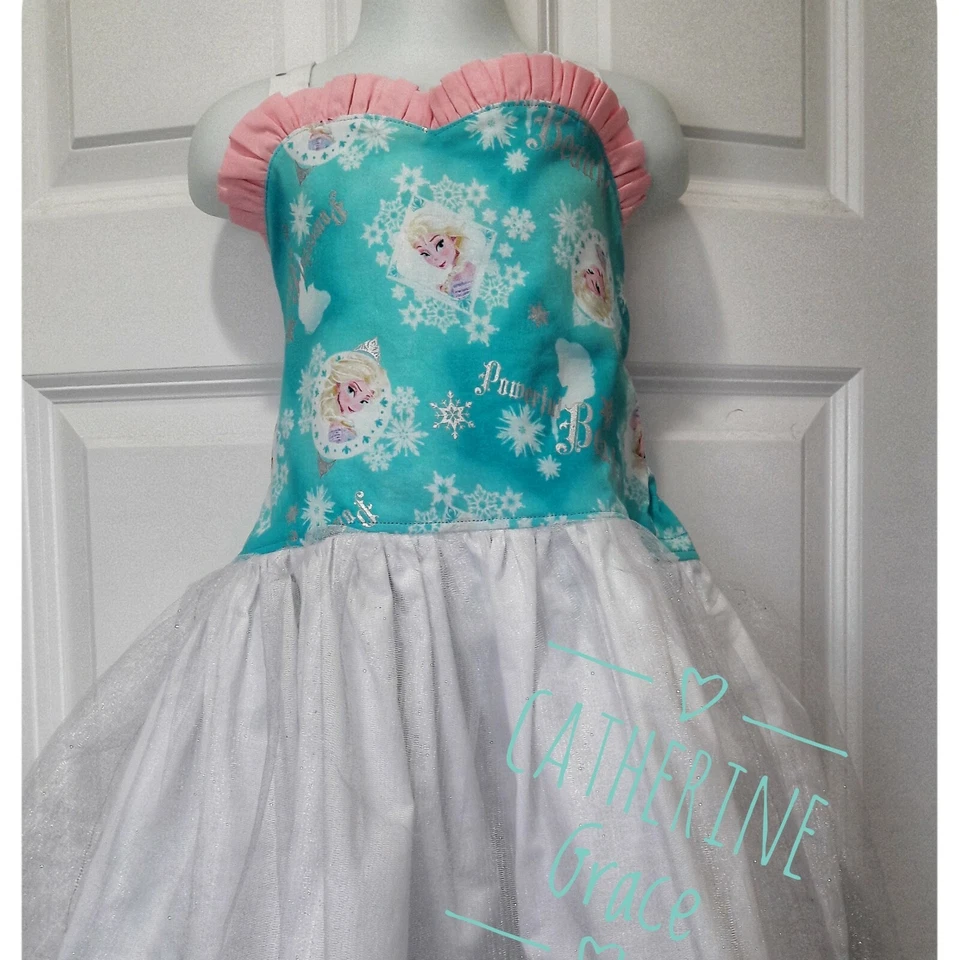 Vestido Frozen, vestido Elsa, Frozen, Frozen Birthday, vestido princesa, vestido Anna Foto 3 de 4