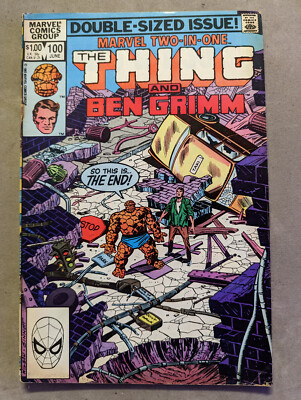 Marvel Two-In-One #100, Marvel Comics, 1983, The Thing, Last Issue, Marvel Comic