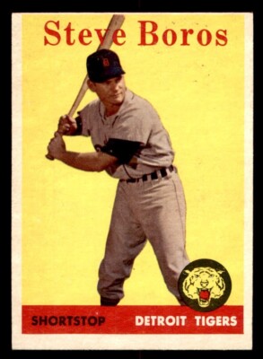 1958 Topps Baseball #81 Steve Boros EX/MT *g2