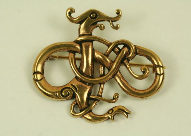 Brosche Bronze Drache Wikinger Fibel Urnes Stil Bronzeschmuck Wikingerschmuck Brosche Bronze Drache Wikinger Fibel Urnes Stil Bronzeschmuck Wikingerschmuck