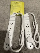 6-Outlet Surge Protector 2.5 Cord Ft 76.2 Cm