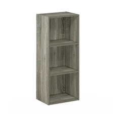 3-Tier Open Shelf Bookcase, French Oak