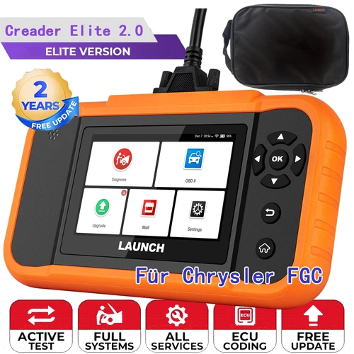 LAUNCH Creader Elite 2.0 KFZ Diagnosegerät OBD2 Scanner ABS Für Chrysler Ford - Bild 1 von 18