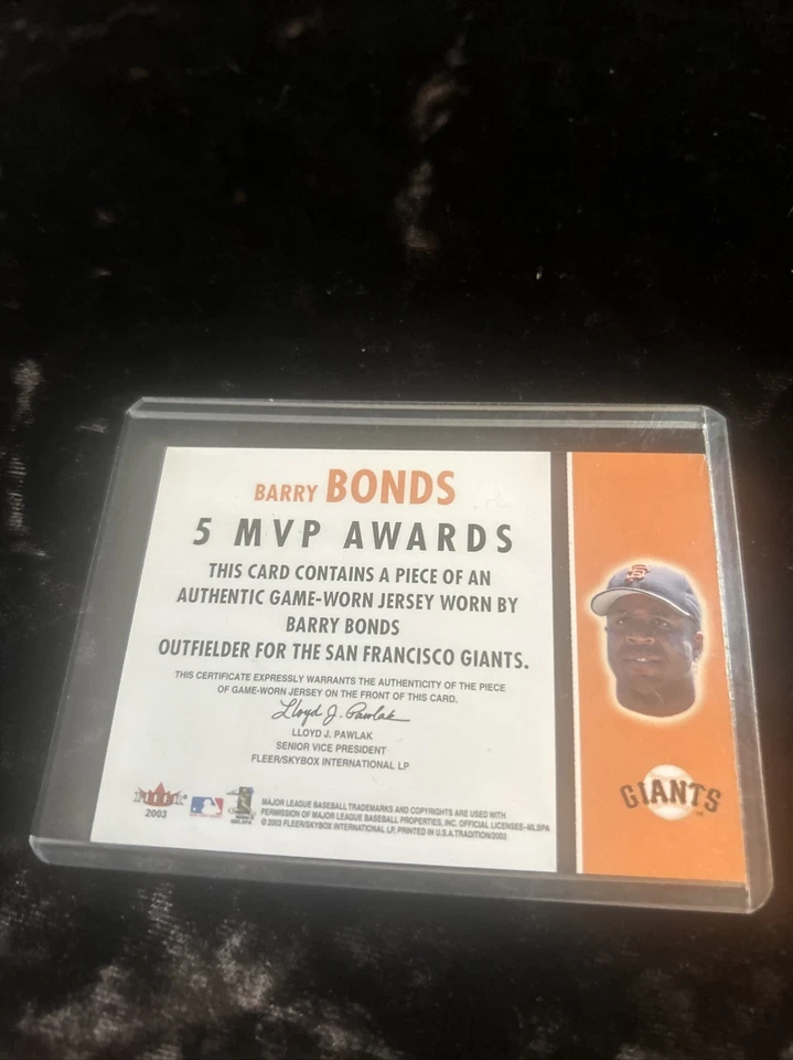 2003 Fleer Tradition #25 MS Barry Bonds Milestones - Image 2 of 2