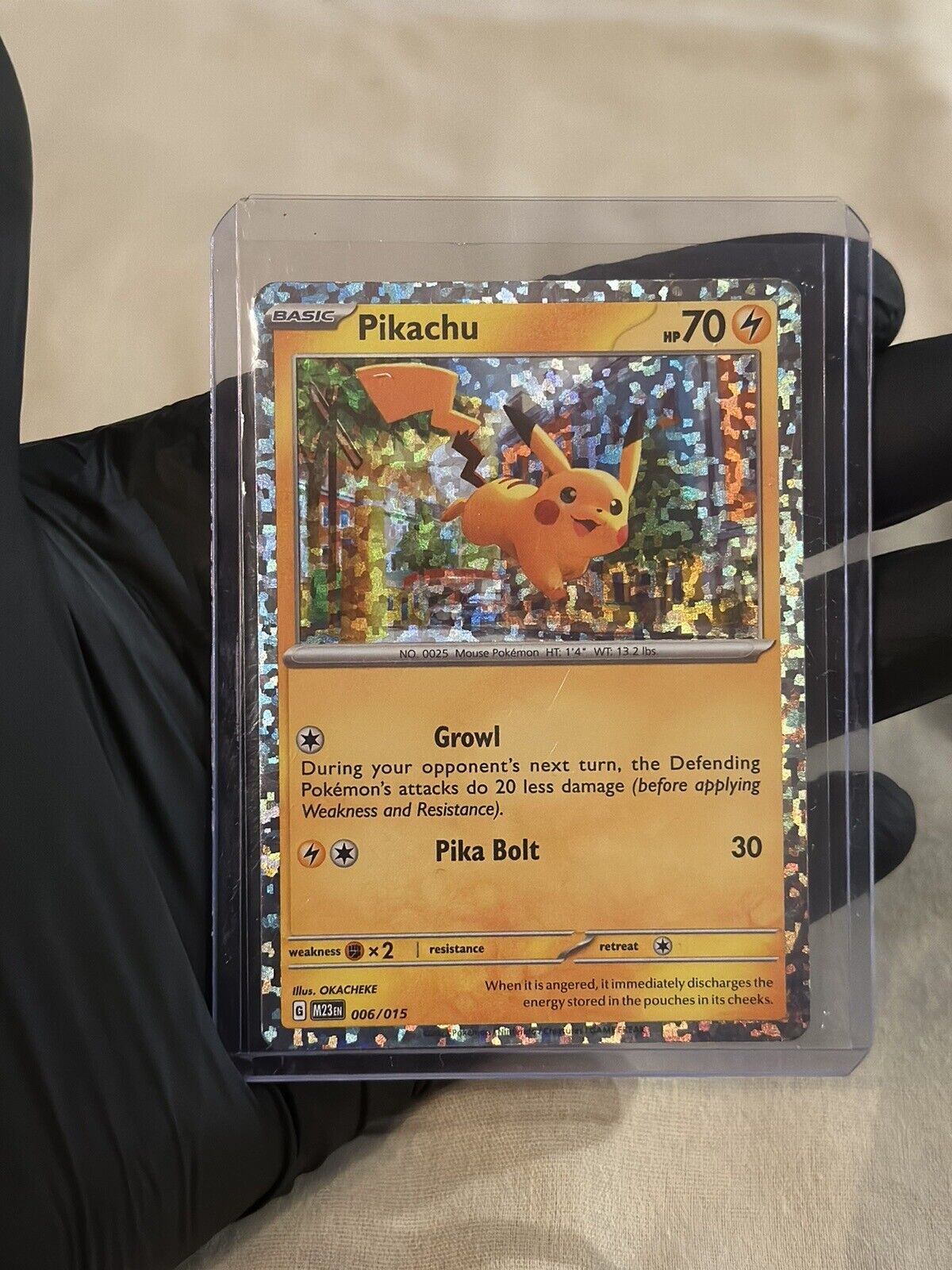 McDonalds 2023 Match Battle Holo Pikachu 006/015 Pokemon Card Charizard  McDouble