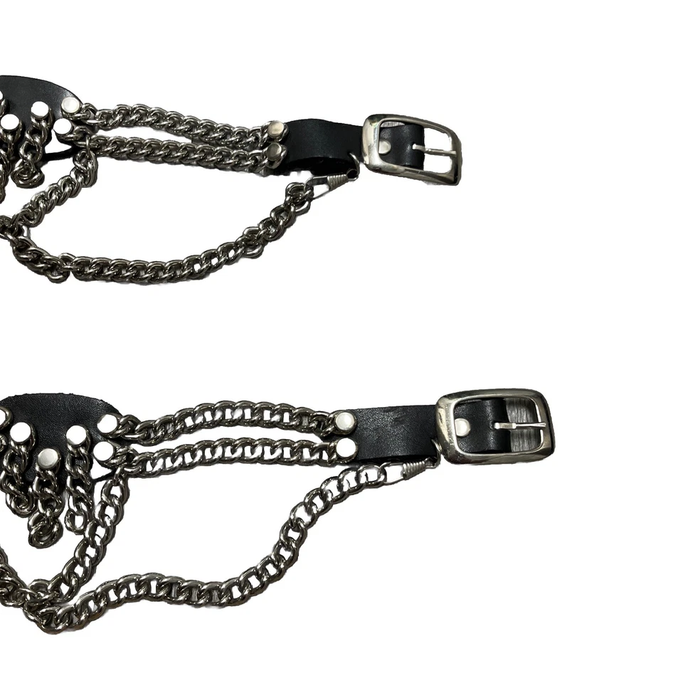 Cadenas para botas vintage de cuero de acero inoxidable para mujer Foto 4 de 4