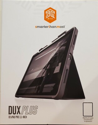 STM Dux PLUS Rugged Protective Case for iPad PRO 11  Black NEW
