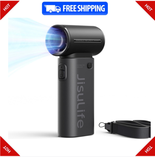 JISULIFE Handheld Fan – 5000mAh, 22H Cooling, 40000 RPM, Portable, Rechargeable