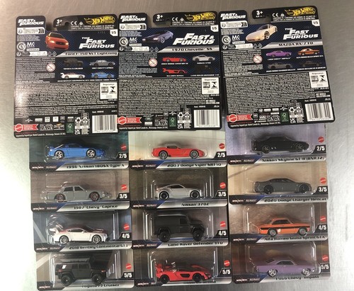 HOT WHEELS FAST & FURIOUS 15 CARS ( 3 SET OF 5 ) H CASE J CASE & K CASE 2024 - 第 6/6 張圖片