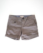 Banana Republic Women's City Chino Front Pocket Light Gray Shorts Size 0