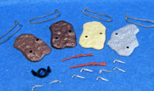 Timpo Reissue Cowboy Weapons, Reins, Bases 54MM Pistols, Rifles - Toy Soldiers