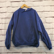 SALTY DOG Sweatshirt Mens 3 Embroidered Seaside Vintage USA Made Denim Like