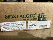 Nostalgic 712395 Clear Crystal Dummy Knob Set, Brass Rose - Bronze Finish