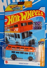 Hot Wheels 2024 Factory Set HW Fast Transit #126 Trouble Decker Blue & Orange