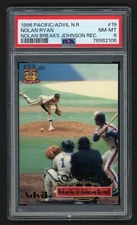1996 PACIFIC/ADVIL NOLAN RYAN #19 NOLAN BREAKS JOHNSON RECORD PSA 8 NM-MINT