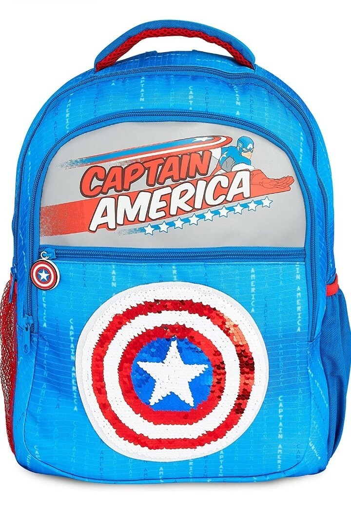 Sac d'école Captain America ergonomique contre le mal de dos des enfants