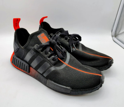 Adidas Mens NMD R1 Star Wars Darth Vader FW2282 Black Orange Sneakers Size 10