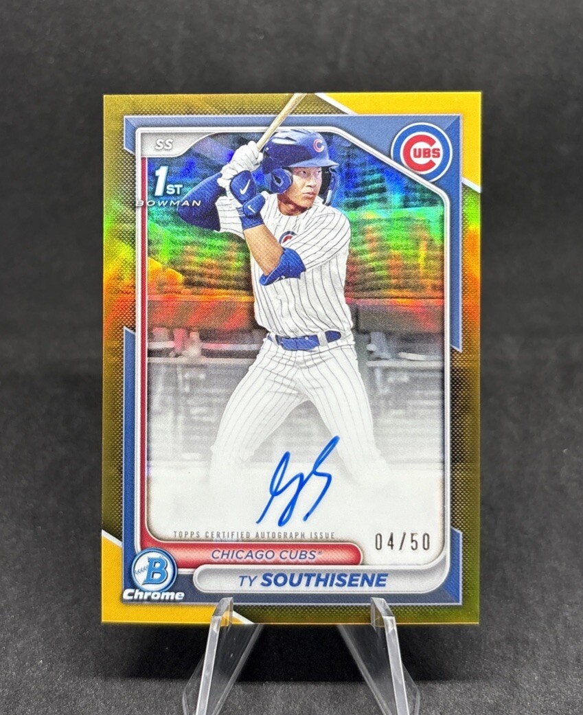 2024 Bowman Chrome Ty Southisene 1st Prospect Auto True Gold /50 Cubs