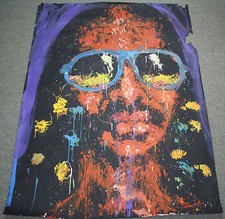 Stevie Wonder Rare Vintage Original Denny Dent Performance Portrait Painting
