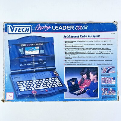 1994 VTech Ordenador Aprender Portátil Genius Líder Color Alemana Nuevo!  3417768020589
