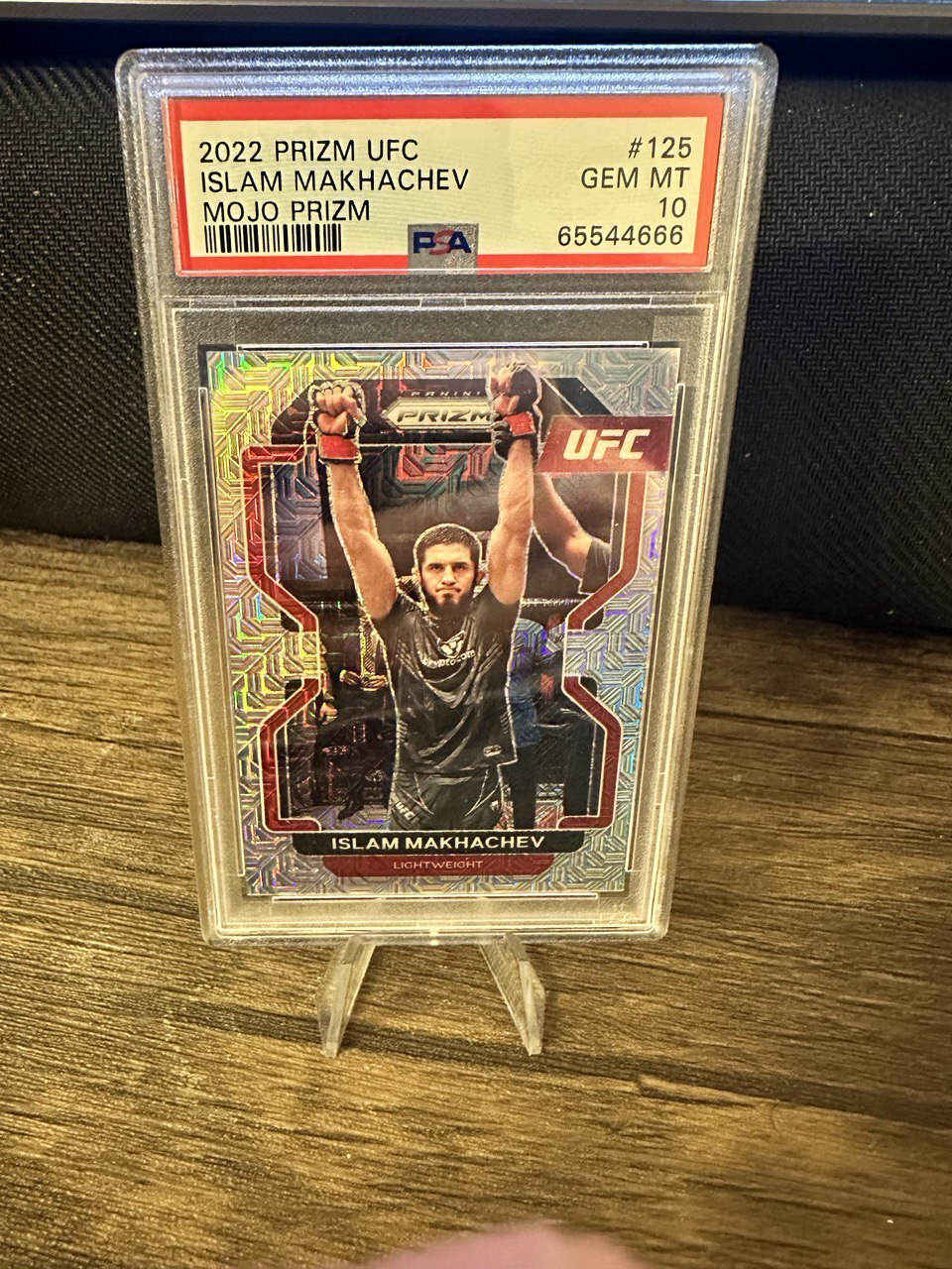 Prizm UFC 2022 Islam Makhachev #125 MOJO Prizm /25 SSP 1st Prizm PSA 10!