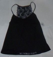 NEW In Bloom by Jonquil Sleepwear Cami Lingerie Top Black L Large NWT PP13