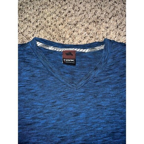 Hawk blue/black men's v neck t-shirt size small - Picture 2 of 8
