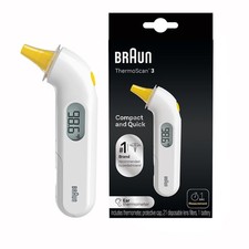 Braun ThermoScan 3 Ear Thermometer Infant Toddler FSA HSA IRT3030US