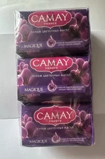 Camay France Beauty Bar Soap MAGIQUE Lot of 6 Unilever Vintage