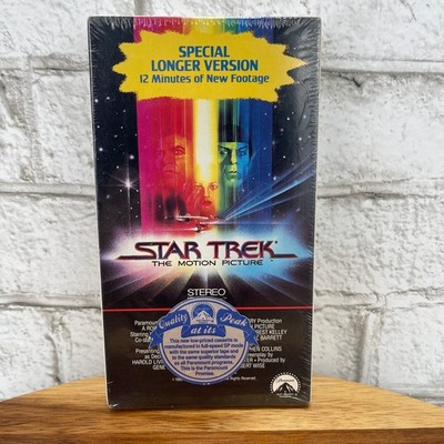 Star Trek The Motion Picture Special Longer Version VHS Factory Sealed 1989