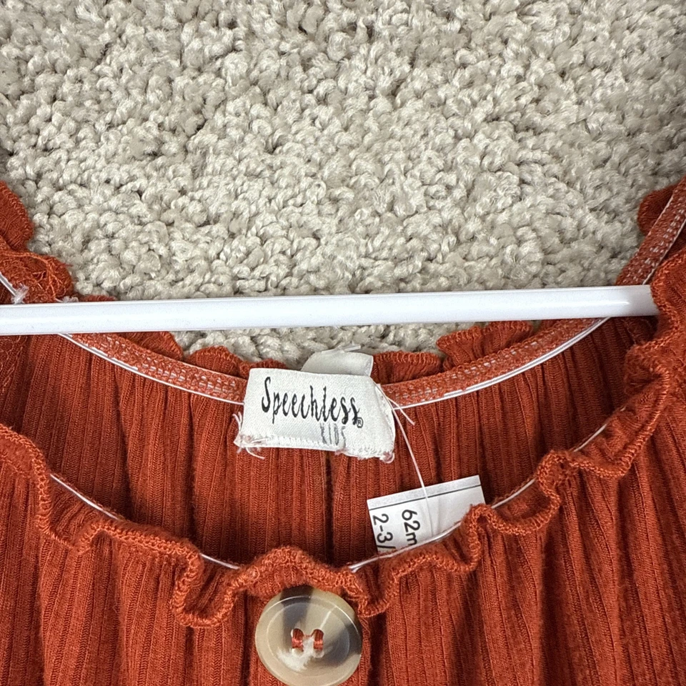 Mameluco Speechless Kids talla mediana naranja quemado Foto 3 de 4