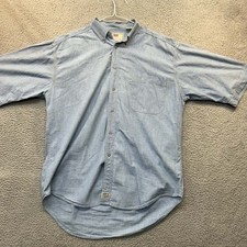 VTG Levis Button Down Shirt Mens Large Denim jean Rare White Tag