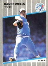 1989 Fleer David Wells #247 RC Rookie Card Toronto Blue Jays MLB Baseball Pit.... rookie card picture