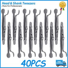 Jewelry Soldering Ring Holder Tweezers Stainless Steel Setting Repair Tool