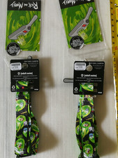 2 Rick and Morty Lanyard Keychain adult swim collectible sticker ID holder