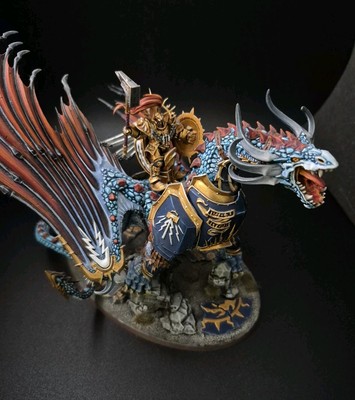 Pro-Painted AoS Lord-Celestant on Stardrake - Warhammer AoS