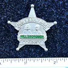 1960s Sheriffs Jr, Deputy League Star Badge Hillsborough County Florida