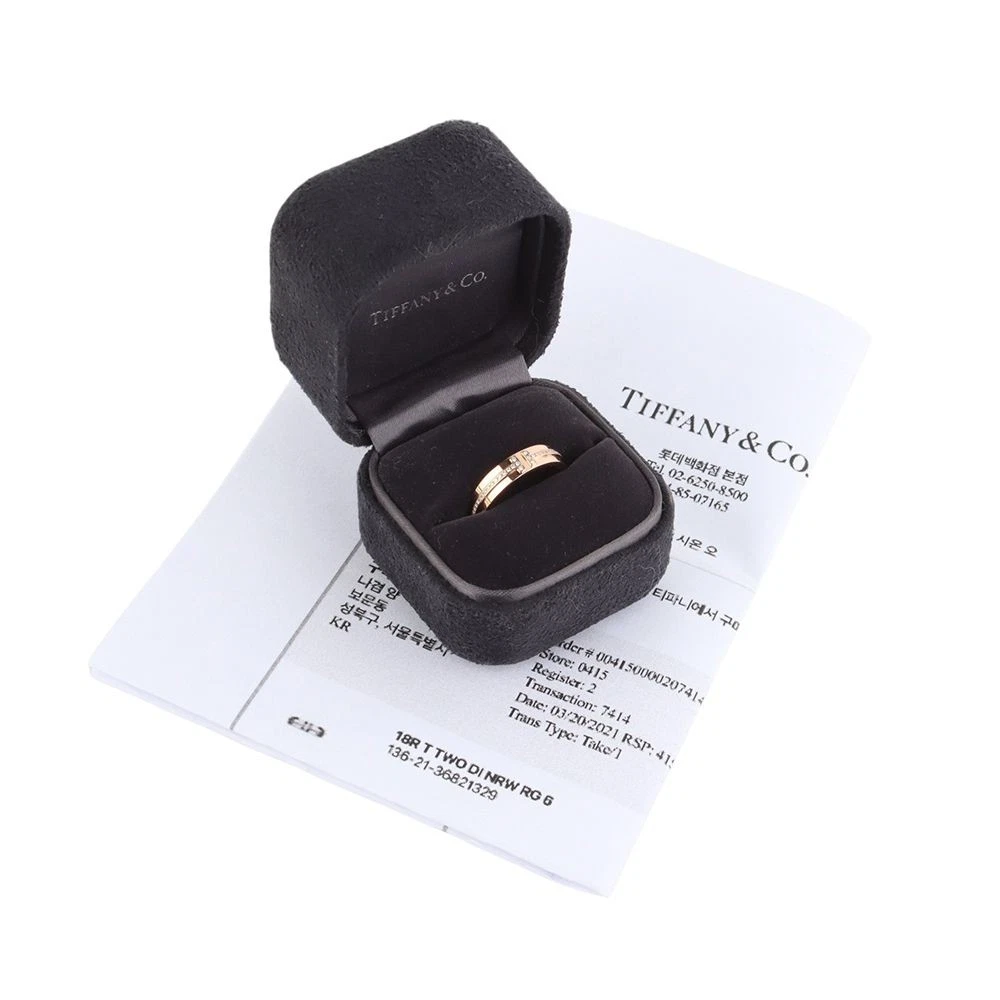 TIFFANY & CO. Anello Tiffany & Co oro rosa Tiffany T diamanti stretti 11 5 36821329 127050743